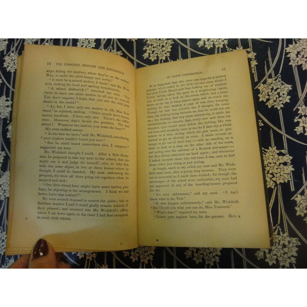 Works of Charles dickens household ed vol II david Copperfield vintage book 1863
